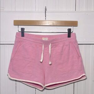 CREWCUTS VGUC 100% Cotton Pink Terrycloth Elastic Drawstring Shorts